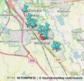 Mappa Via Piave, 20098 San Giuliano Milanese MI, Italia (1.34182)
