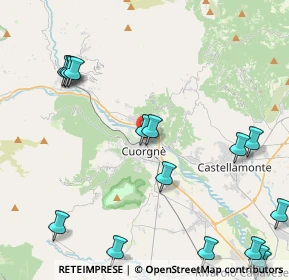 Mappa Via Pontevecchio, 10082 Cuorgnè TO, Italia (6.44895)