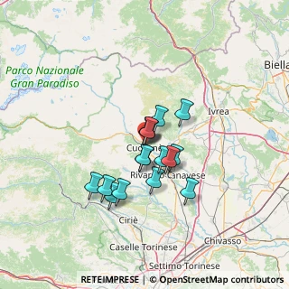 Mappa Via Pontevecchio, 10082 Cuorgnè TO, Italia (9.58)
