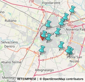 Mappa Via Agrigento, 35142 Padova PD, Italia (3.55455)