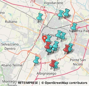 Mappa Via Agrigento, 35142 Padova PD, Italia (3.59158)