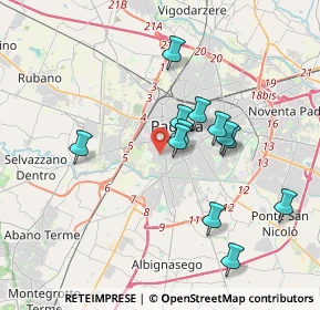 Mappa Via Agrigento, 35142 Padova PD, Italia (3.28167)