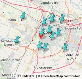 Mappa Via Agrigento, 35142 Padova PD, Italia (3.15923)