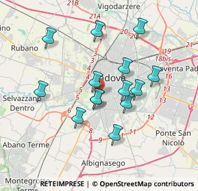 Mappa Via Agrigento, 35142 Padova PD, Italia (3.11357)