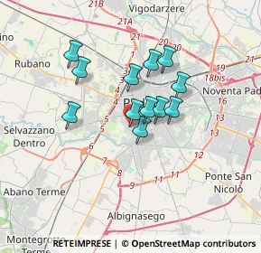 Mappa Via Palermo, 35142 Padova PD, Italia (2.53417)