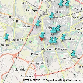 Mappa Via Palermo, 35142 Padova PD, Italia (2.17385)