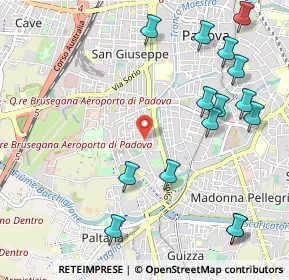 Mappa Via Agrigento, 35142 Padova PD, Italia (1.286)