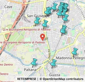 Mappa Via Palermo, 35142 Padova PD, Italia (1.295)
