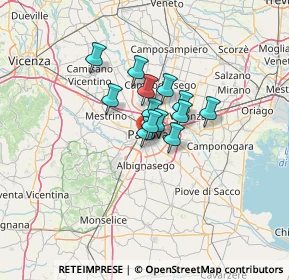 Mappa Via Palermo, 35142 Padova PD, Italia (7.33385)