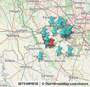 Mappa Via da Vigevano, 20081 Abbiategrasso MI, Italia (10.6745)