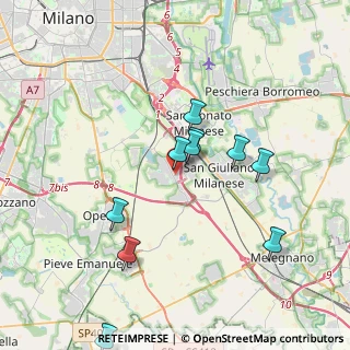 Mappa Via Piemonte, 20098 San Giuliano Milanese MI, Italia (4.17909)