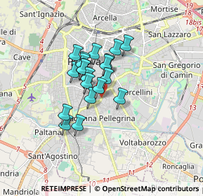 Mappa Via A. Manzoni, 35100 Padova PD, Italia (1.1465)