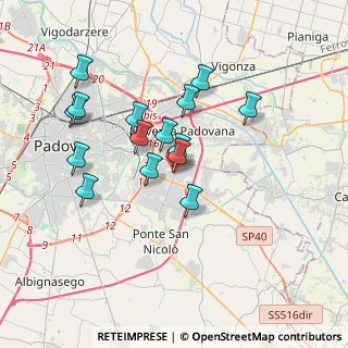 Mappa Via Lisbona, 35127 Padova PD, Italia (3.24133)