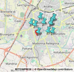 Mappa Via Albania, 35123 Padova PD, Italia (1.40167)