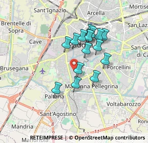 Mappa Via Albania, 35123 Padova PD, Italia (1.39188)