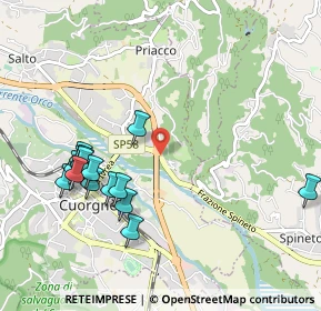 Mappa Località Turina, 10082 Cuorgnè TO, Italia (1.07)