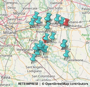 Mappa Via Pandino, 26016 Spino d'Adda CR, Italia (11.8445)