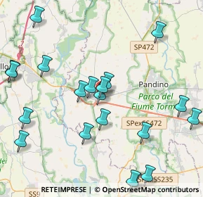 Mappa Via Pandino, 26016 Spino d'Adda CR, Italia (4.8655)
