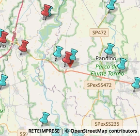 Mappa Via Pandino, 26016 Spino d'Adda CR, Italia (6.412)