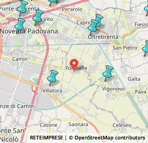 Mappa Piazza Grazia Deledda, 35020 Saonara PD, Italia (3.20583)