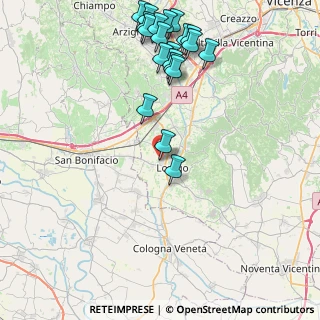 Mappa Via Ettore Majorana, 36045 Lonigo VI, Italia (9.8395)