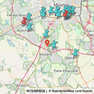 Mappa Via Monte Penice, 20089 Rozzano MI, Italia (5.438)
