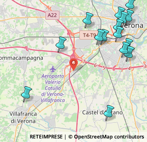 Mappa 37062 Dossobuono VR, Italia (5.634)