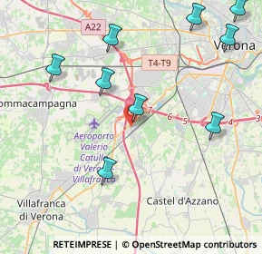 Mappa 37062 Dossobuono VR, Italia (6.28538)