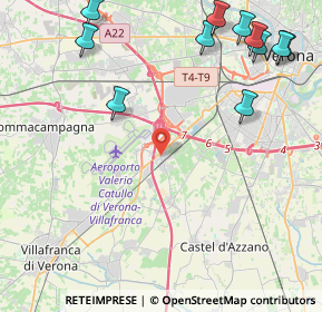 Mappa 37062 Dossobuono VR, Italia (5.88818)