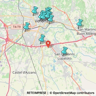 Mappa Strada Rodigina, 37135 Tosi VR, Italia (4.80462)