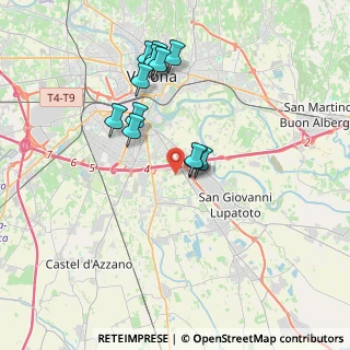 Mappa Strada Rodigina, 37135 Tosi VR, Italia (3.3825)