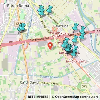 Mappa Strada Rodigina, 37135 Tosi VR, Italia (1.1165)