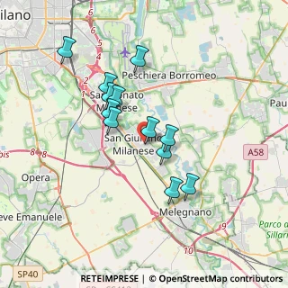 Mappa Via Monte Bianco, 20098 San Giuliano Milanese MI, Italia (3.00917)