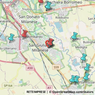 Mappa Via Monte Bianco, 20098 San Giuliano Milanese MI, Italia (2.81071)