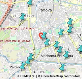 Mappa Via Armando Diaz, 35123 Padova PD, Italia (1.29125)