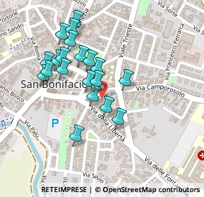 Mappa Vicolo della Libertà, 37047 San Bonifacio VR, Italia (0.207)