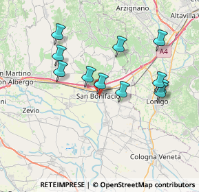 Mappa Vicolo della Libertà, 37047 San Bonifacio VR, Italia (6.95545)