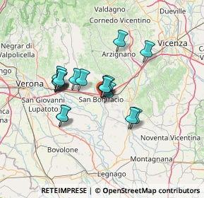 Mappa Vicolo della Libertà, 37047 San Bonifacio VR, Italia (10.71056)