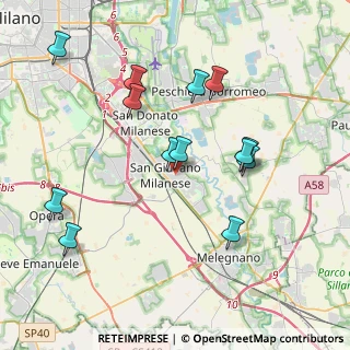 Mappa Via Campoverde, 20098 San Giuliano Milanese MI, Italia (3.97615)
