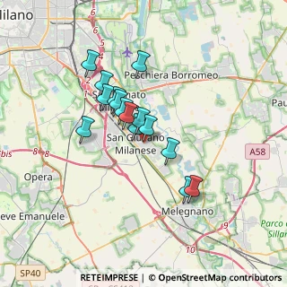 Mappa Via Campoverde, 20098 San Giuliano Milanese MI, Italia (2.67333)