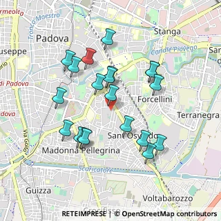 Mappa Via P. Paruta, 35126 Padova PD, Italia (0.874)