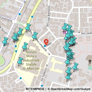 Mappa Via Giacomo Leopardi, 35126 Padova PD, Italia (0.14615)