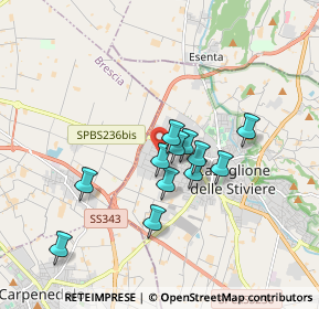 Mappa Via del Commercio, 46043 Castiglione delle Stiviere MN, Italia (1.38667)