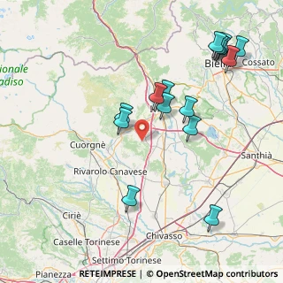 Mappa Vicolo Amossi, 10010 San Martino Canavese TO, Italia (17.662)