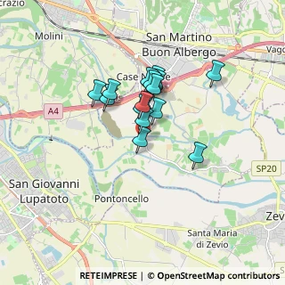 Mappa Via Centegnano, 37036 San Martino buon albergo VR, Italia (1.20588)