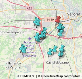 Mappa Via Ugo Foscolo, 37062 Dossobuono VR, Italia (2.9155)