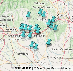 Mappa Via San Giovanni Bosco, 37047 San Bonifacio VR, Italia (11.18)