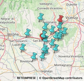 Mappa Via San Giovanni Bosco, 37047 San Bonifacio VR, Italia (10.8595)