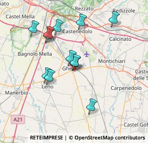 Mappa Via dei Muratori, 25016 Ghedi BS, Italia (6.87667)