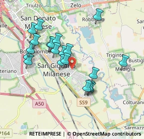 Mappa Via Giacinto Menotti Serrati, 20098 San Giuliano Milanese MI, Italia (1.754)